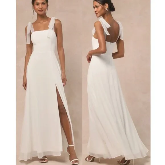 chinese dress ladies Del Rey Lace Satin Maxi Dress